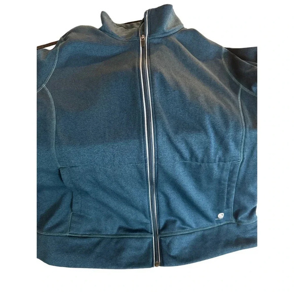 Carhartt Men's Blue Long Sleeve Fleece Lined Full Zip Track Jacket Size XXL - Picture 6 of 9
